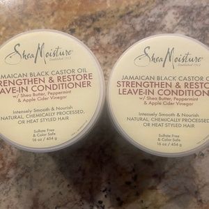 2 NEW JAMAICAN BLACK CASTOR OIL STRENGTHEN & RESTORE LEAVE-IN CONDITIONER 16OZ